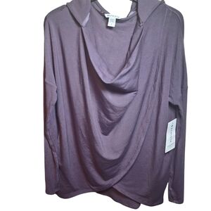 NWT Athleta Women's Purana Wrap Hoodie Sz SP Ribbed Sleeves